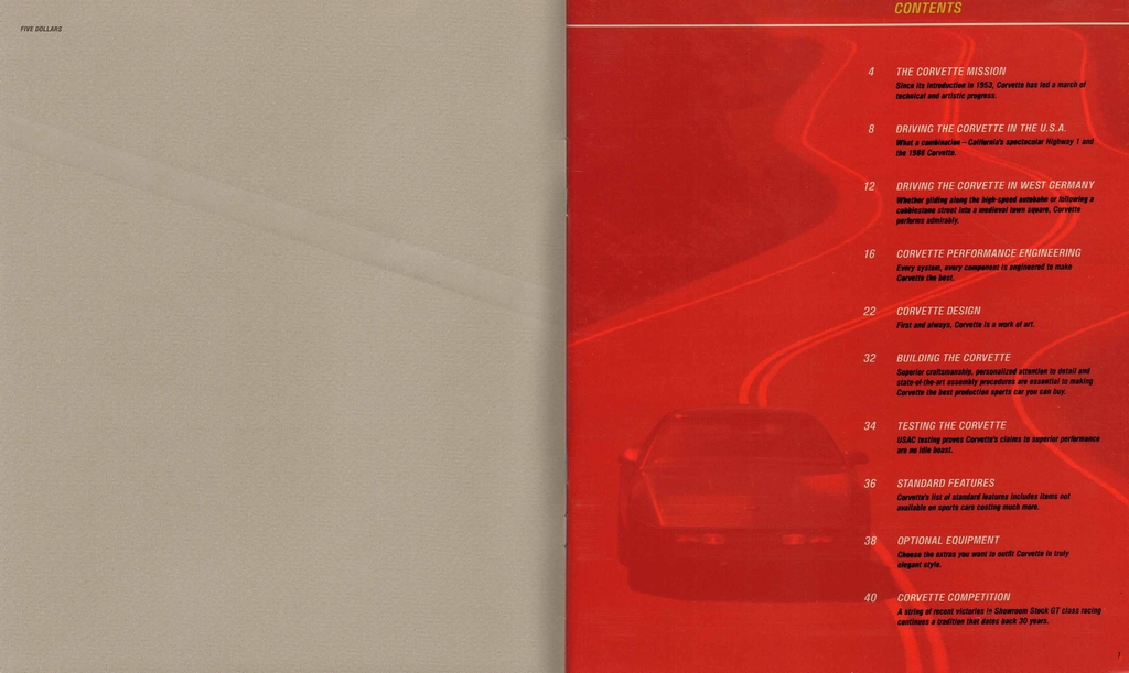 1986 Corvette Prestige Brochure Page 30